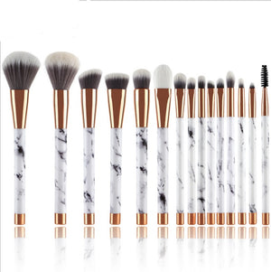 11 sets of marble makeup brush with makeup brush beauty makeup kit