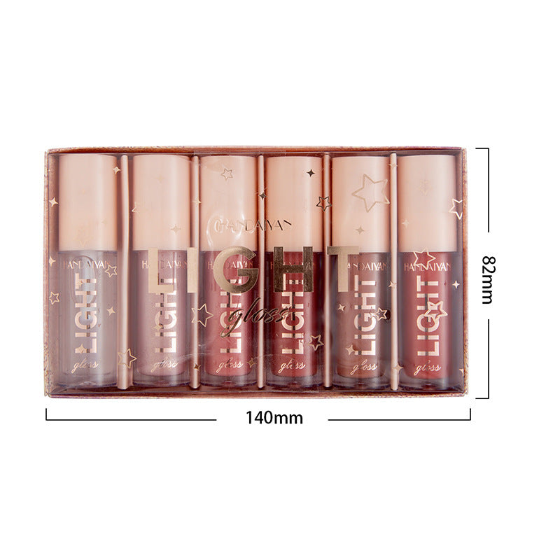 Fashion Mirror Water Gloss Lip Glaze 6 Sets