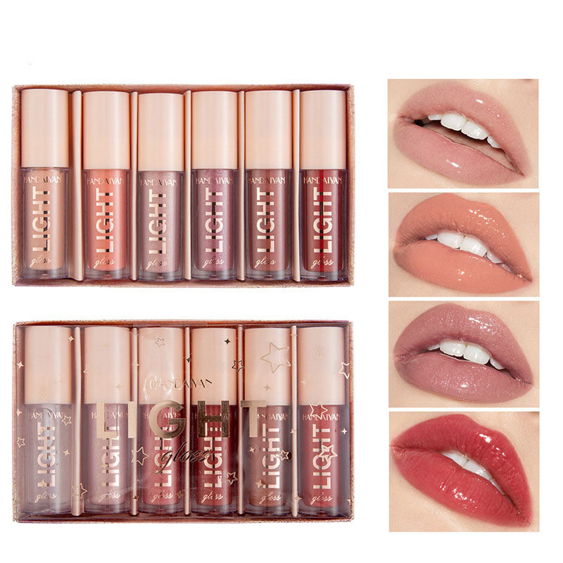 Fashion Mirror Water Gloss Lip Glaze 6 Sets