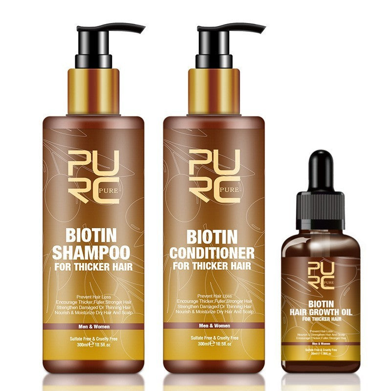 PURC Hair Care Ginger Biotin Three-piece Shampoo Conditioner